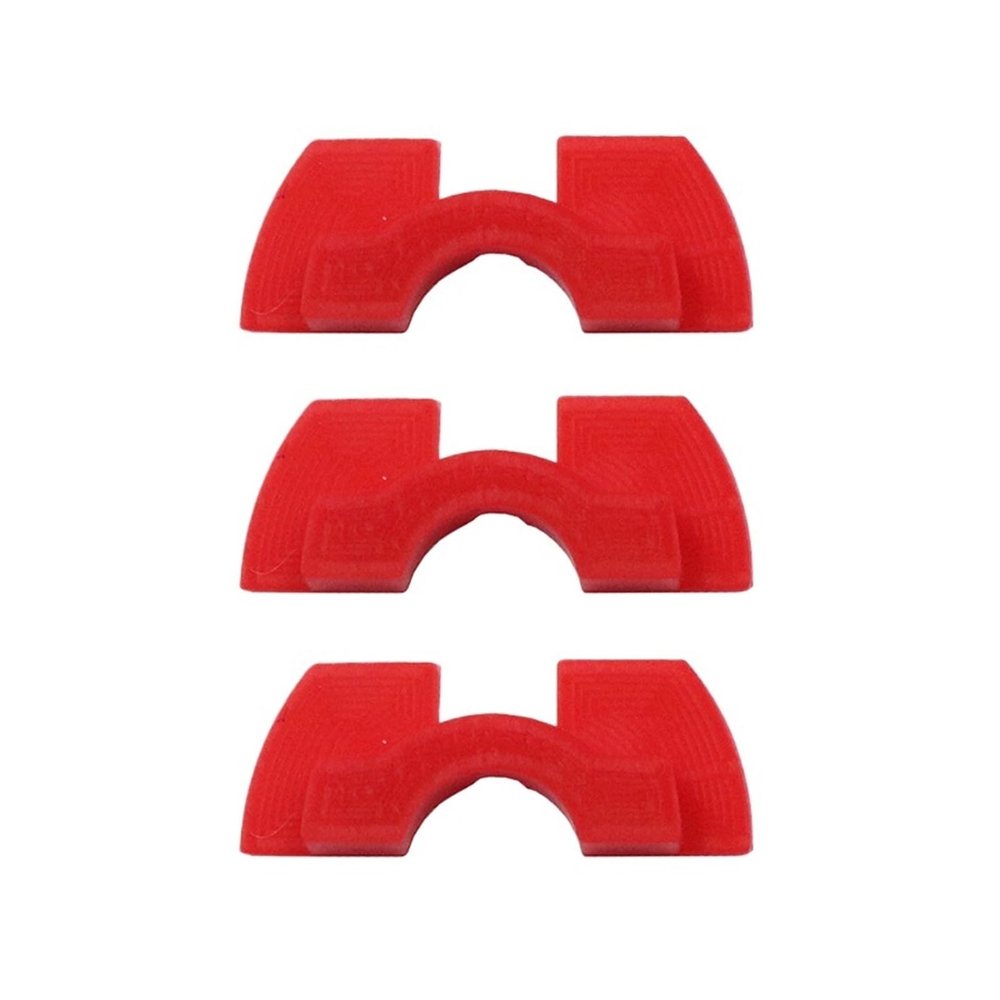 PLACKE 3-Piece Rubber Damping Pads for Xiaomi Mijia M365 Scooter, Red