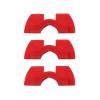 PLACKE 3-Piece Rubber Damping Pads for Xiaomi Mijia M365 Scooter, Red view 1