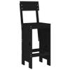 Iiaky 5-Piece Garden Bar Set, Black Solid Pine - 3157803 view 4