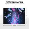 Microfiber Dish Drying Mat, Neon Dragonflies, Heat-Resistant, Absorbent, 45.7 x 61 cm view 3