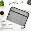 KLL Accordion File Organizer, 13 Pockets, A4, Silver Glitter view 4