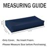 Cozomiz Outdoor Pallet Cushion Covers, Waterproof, 60 x 55 x 10 cm, 4-Pack, Black view 2