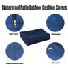 Cozomiz Outdoor Pallet Cushion Covers, Waterproof, 60 x 55 x 10 cm, 4-Pack, Black view 3