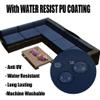 Cozomiz Outdoor Pallet Cushion Covers, Waterproof, 60 x 55 x 10 cm, 4-Pack, Black view 4