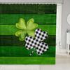 Homemissing Green Luck Shamrock St. Patrick’s Day Shower Curtain view 1