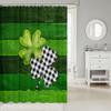 Homemissing Green Luck Shamrock St. Patrick’s Day Shower Curtain view 2