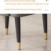 XFQZJG Set of 4 Dining Chairs with Leather Upholstery view 2