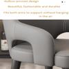 XFQZJG Set of 4 Dining Chairs with Leather Upholstery view 3