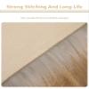 YUGWNN Brown Faux Sheepskin Rug, 60 x 120 cm view 3
