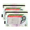 CHIFIGNO 3-Ring Pencil Pouches, Customizable, Clear Window, 2-Pack view 2