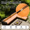 Hiseng Outdoor Sofa Seat Cushion Covers, 2-Piece Set, Waterproof, Zippered, 60 x 55 x 10 cm, Orange view 2
