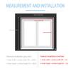 Window Roller Blind 115 x 190 cm, Sun, Privacy & Noise Protection, No-Drill Duo Blind, White view 4
