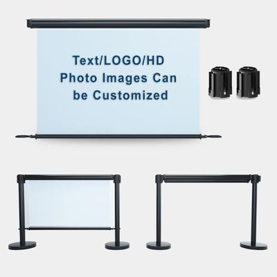 LZfLwJV Premium Roll-Up Barrier, Commercial Advertising Column, Custom Text/Logo/HD for Ceremonial Museums (100 cm/3.3 ft)