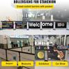 LZfLwJV Premium Roll-Up Barrier, Commercial Advertising Column, Custom Text/Logo/HD for Ceremonial Museums (100 cm/3.3 ft) view 2