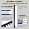 LZfLwJV Premium Roll-Up Barrier, Commercial Advertising Column, Custom Text/Logo/HD for Ceremonial Museums (100 cm/3.3 ft) view 3
