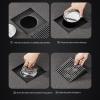 Large-Capacity Floor Drain with Removable Anti-Clog Grate, Gray, 30 x 30 cm view 4