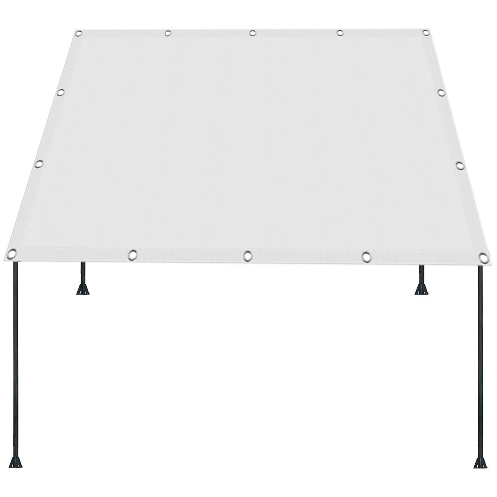 Custom-Size Square Shade Sail 350 x 350 cm, White