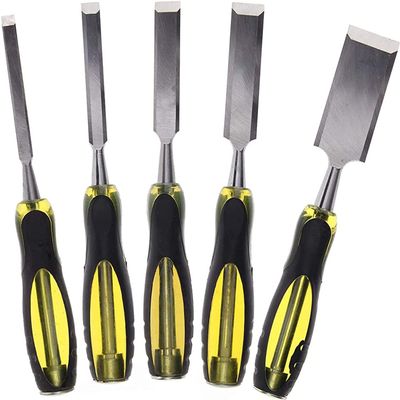 5-Piece Wood Chisel Set, Chrome Vanadium Steel, 8–38 mm