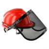 Red Chainsaw Safety Face Shield with Adjustable Headband view 3