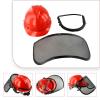 Red Chainsaw Safety Face Shield with Adjustable Headband view 4