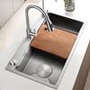 ZYBOWAYL 304 Stainless Steel Kitchen Sink, 1 Bowl, 75 x 45 cm, with Drain Set view 1