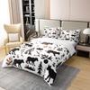 Black Wolf 100% Cotton Duvet Cover Set, Pine Branch Design, 200 x 200 cm view 3