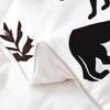 Black Wolf 100% Cotton Duvet Cover Set, Pine Branch Design, 200 x 200 cm view 4