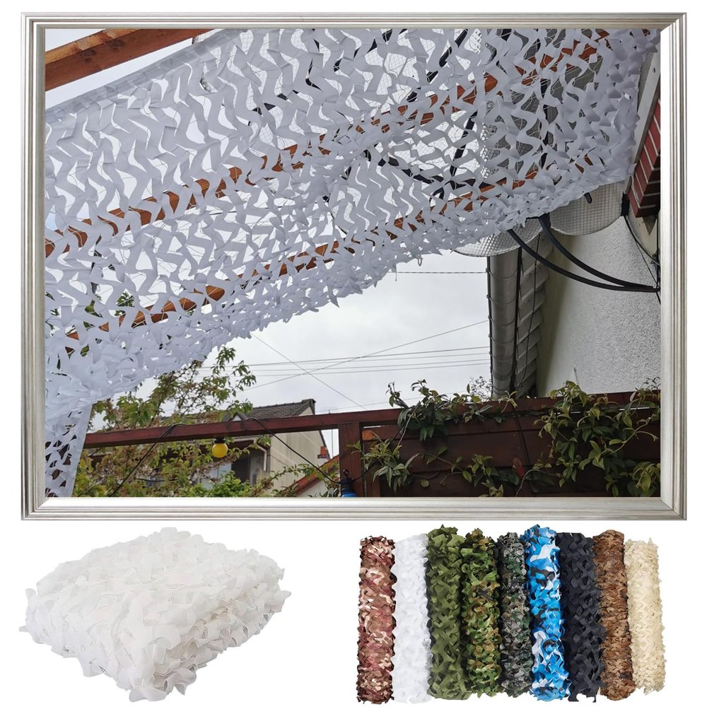 OTIGA Camouflage Net for Hunting, Camping, Gardens and Parties, 6 x 22 m / 19.68 x 72.16 ft