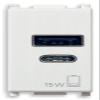 Vimar 14292.AC.15 PLANA USB Power Supply, 15W, 3A, 5V view 1