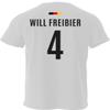 Germany T-Shirt - Will Free Beer - Funny Soccer Jersey with Slogan and Flag - Euro 2024 (DE/NL/SE/PL, Alphanumeric, XXL, Regular, Regular, White, Will Free Beer) view 3