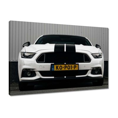 Printed Canvas Wall Art, 60 x 40 cm, White Sports Car, No. H8717Z_PC1E