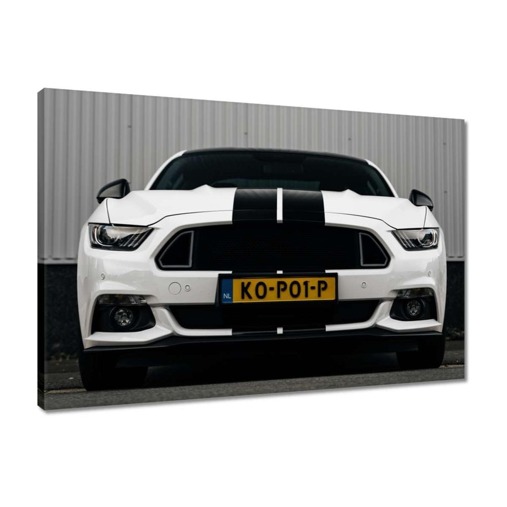 Printed Canvas Wall Art, 60 x 40 cm, White Sports Car, No. H8717Z_PC1E