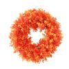 FriendshipHome Orange Plastic Wreath, 40 x 40 cm, for Weddings, Home Decor, Indoor and Outdoor Use, Spring and Summer Decor, 407 g view 1
