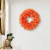 FriendshipHome Orange Plastic Wreath, 40 x 40 cm, for Weddings, Home Decor, Indoor and Outdoor Use, Spring and Summer Decor, 407 g view 4