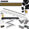 Durabern Drainage Channel with Cast-Iron Grate, 12.5-ton Load Capacity | 98 mm Channel Set, Drive-Over, for Garden, Yard & Patio, incl. 2 Drain Outlets (7 m, Wave) view 2