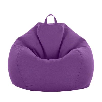 Odot Bean Bag Cover, Solid Color, No Filling, Removable, Purple, XL (100 x 120 cm)