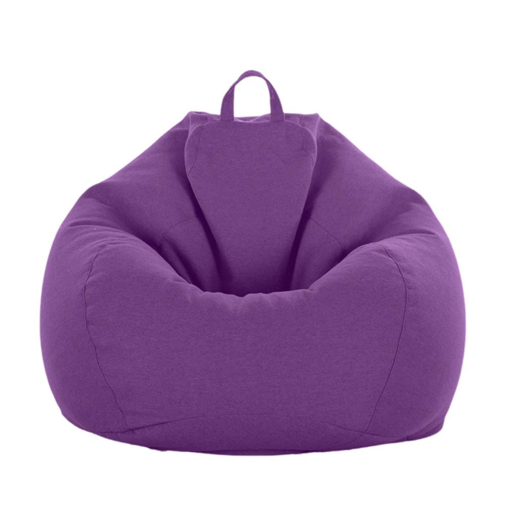 Odot Bean Bag Cover, Solid Color, No Filling, Removable, Purple, XL (100 x 120 cm)