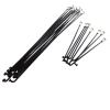 HLQXHM 5-Piece 304 Stainless Steel Black Bicycle Spokes, 13G/122–270 mm, Nipples and End Caps, E-Bike Accessory (13G, 269 mm, BK, 5 Pieces) view 1