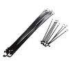 HLQXHM 5-Piece 304 Stainless Steel Black Bicycle Spokes, 13G/122–270 mm, Nipples and End Caps, E-Bike Accessory (13G, 269 mm, BK, 5 Pieces) view 2