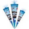 Glitter Police Car & Helicopter School Cone with Name and Bow view 4