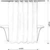 Lavender Shower Curtain 180 x 200 cm with 12 Hooks view 3