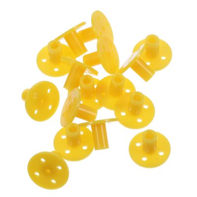 Hemobllo Plastic Flange Couplings, Reliable Support and Easy Installation, 16 Pieces, 5-Hole, for 5 mm Round Rods, DIY Furniture, Shelves and Projects