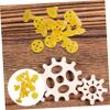 Hemobllo Plastic Flange Couplings, Reliable Support and Easy Installation, 16 Pieces, 5-Hole, for 5 mm Round Rods, DIY Furniture, Shelves and Projects view 2