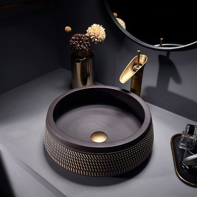 WQQYU6HKF Retro Countertop Bathroom Sink, 16.5 in