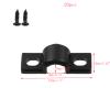 Mewutal Black 8 mm U-Shaped Cable Clamps with Screws, 20-Pack view 2