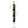 fifbird Click Ballpoint Pens with Jamaica Flag and Heart, 0.55 mm, Black Ink, 4-Pack view 2