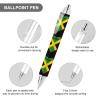 fifbird Click Ballpoint Pens with Jamaica Flag and Heart, 0.55 mm, Black Ink, 4-Pack view 3