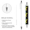 fifbird Click Ballpoint Pens with Jamaica Flag and Heart, 0.55 mm, Black Ink, 4-Pack view 4