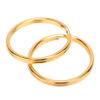 Gold Metal Key Rings, Round and Flat, 100 Pieces view 1