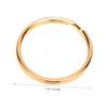 Gold Metal Key Rings, Round and Flat, 100 Pieces view 2